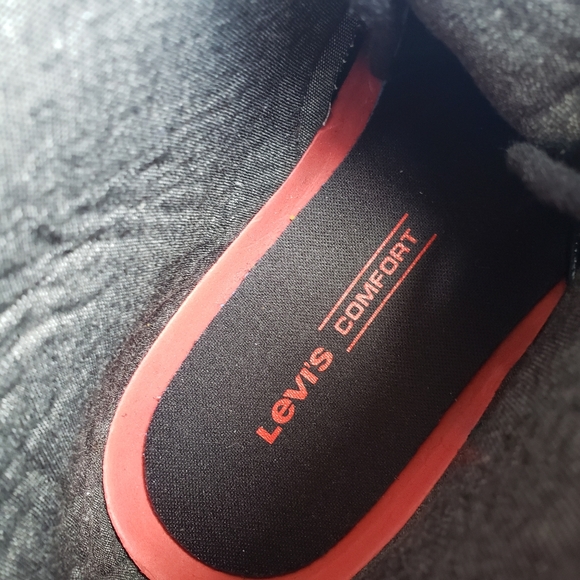 NWT LEVI'S Lace-up High-top Denim/Leather Boots 9 - Picture 8 of 9